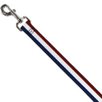Dog Leash - Stripes Red/White/Blue