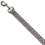 Dog Leash - Ditsy Floral Black/White/Red