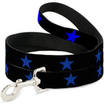 Dog Leash - Star Black/Blue