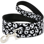 Dog Leash - NBC Jack Expressions Scattered Black/White