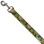 Dog Leash - Classic Teenage Mutant Ninja Turtles Turtle Poses/Pizza Slices