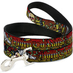 Dog Leash - Born to Raise Hell Red