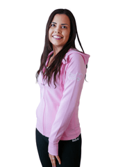 Dog Mom Adventures Full Zip Hooded Jacket - Pink 