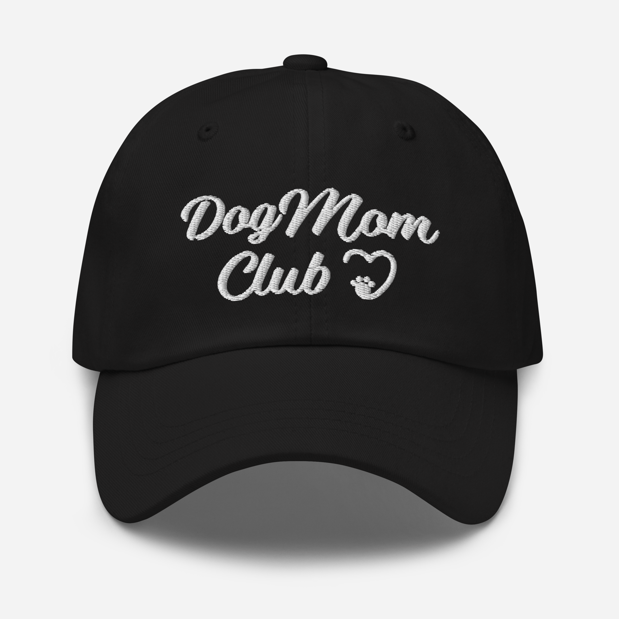 Dog Mom Club Hat - Black 
