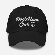 Dog Mom Club Hat - Black 