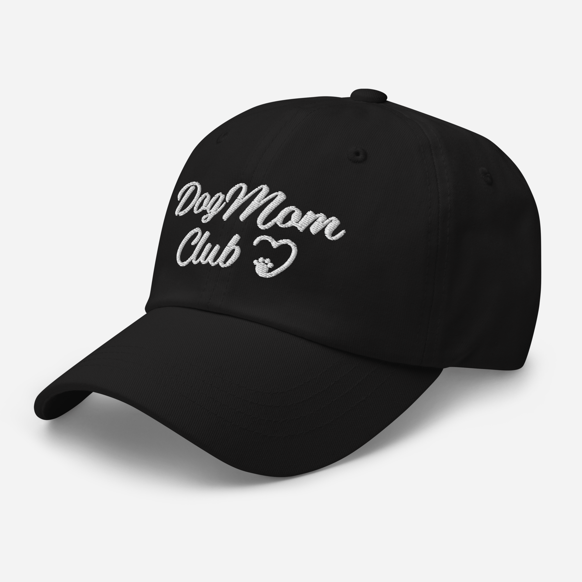 Dog Mom Club Hat - Black