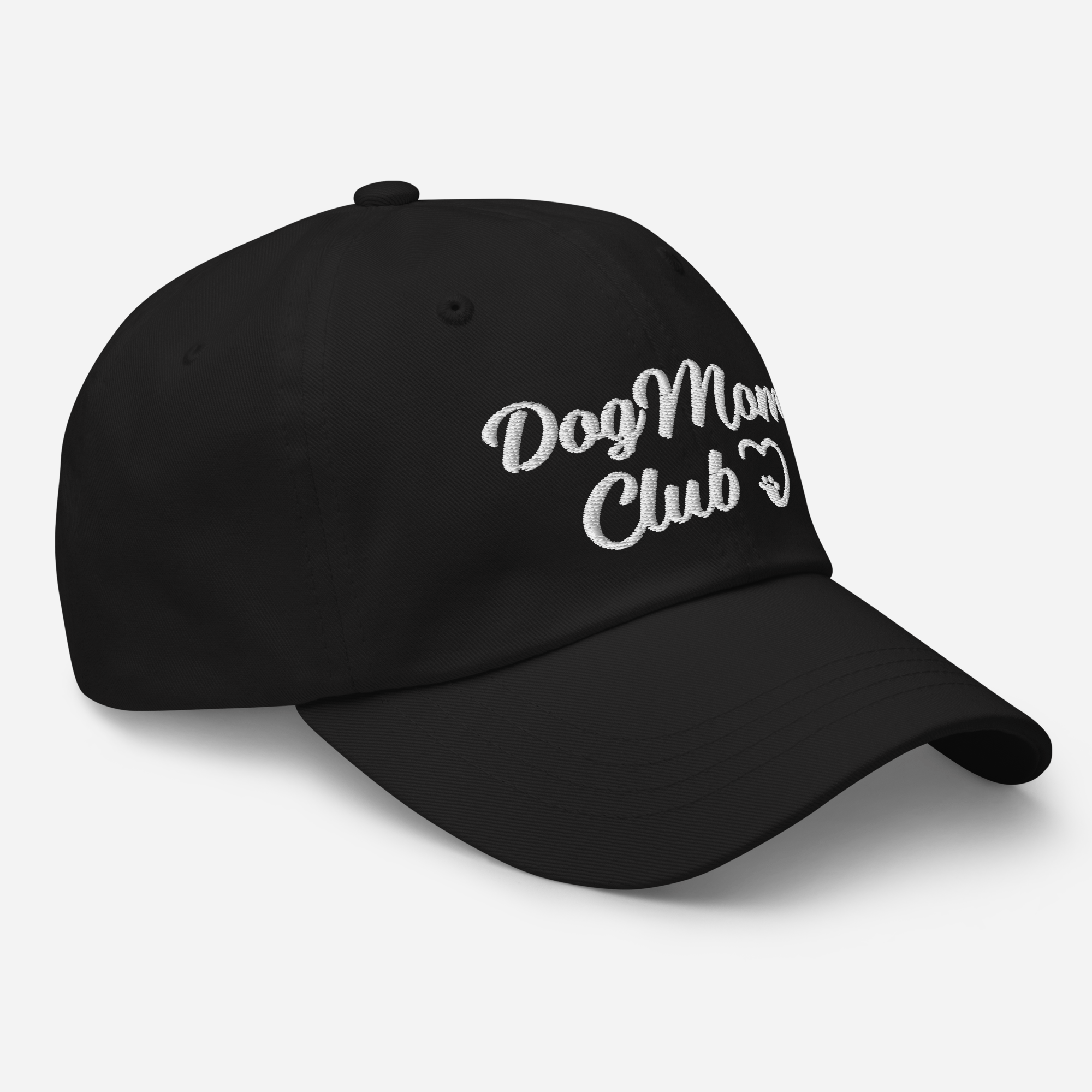 Dog Mom Club Hat - Black 