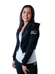 Dog Mom Crop Top Hoodie - Black 