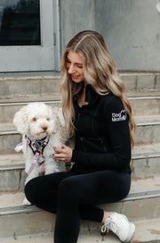 Dog Mom Essentials Full Zip Jacket - Black 