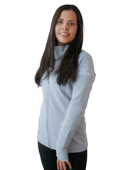 Dog Mom Essentials Full Zip Jacket - Grey 