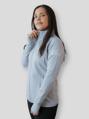 Dog Mom Essentials Full Zip Jacket - Grey 