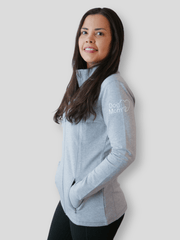 Dog Mom Essentials Full Zip Jacket - Grey 