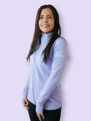 Dog Mom Essentials Full Zip Jacket - Lilac 