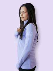 Dog Mom Essentials Full Zip Jacket - Lilac 