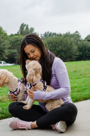 Dog Mom Essentials Full Zip Jacket - Lilac 