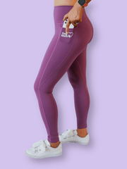 Dog Mom Everyday Leggings - Purple 