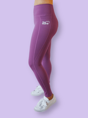 Dog Mom Everyday Leggings - Purple 