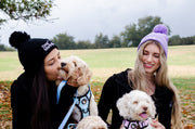 Dog Mom Bobble Beanie - Black 