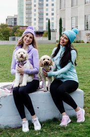 Dog Mom Bobble Beanie - Lilac 