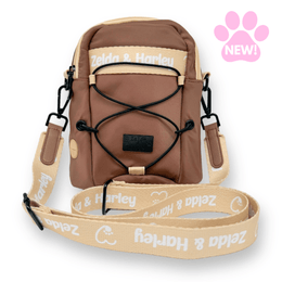 Dog Mom Bag - Mocha and Cream