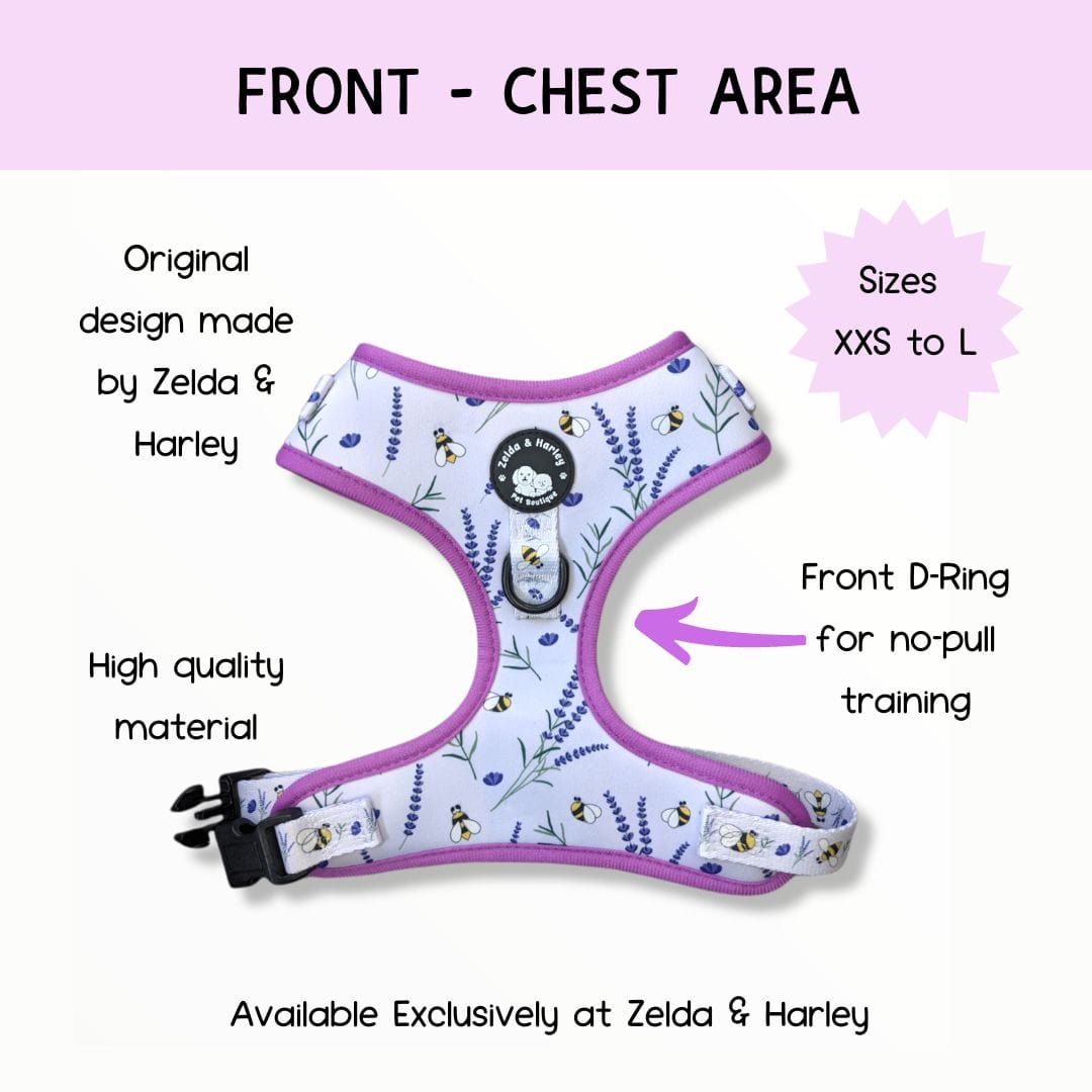 Sweet as Can Bee - No Pull Adjustable Dog Harness 