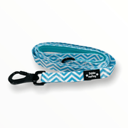 Zig Zag Wag Leash - Pastel Blue