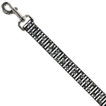 Dog Leash - Cherries Scattered/Vertical Stripe White/Black/Grays