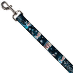 Dog Leash - Elsa the Snow Queen Poses PERFECT AND POWERFUL Blues/White
