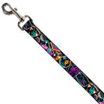 Dog Leash - Lightyear Mission Patches Collage Black/Multi Color
