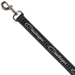 Dog Leash - CHALLENGER Repeat w/Text Black/White