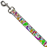 Dog Leash - Monsters White