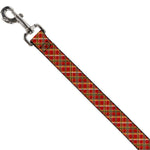 Dog Leash - Tartan Plaid2 Red/Green/Yellow