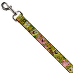 Dog Leash - SpongeBob & Patrick Starfish Poses Pineapple Gold
